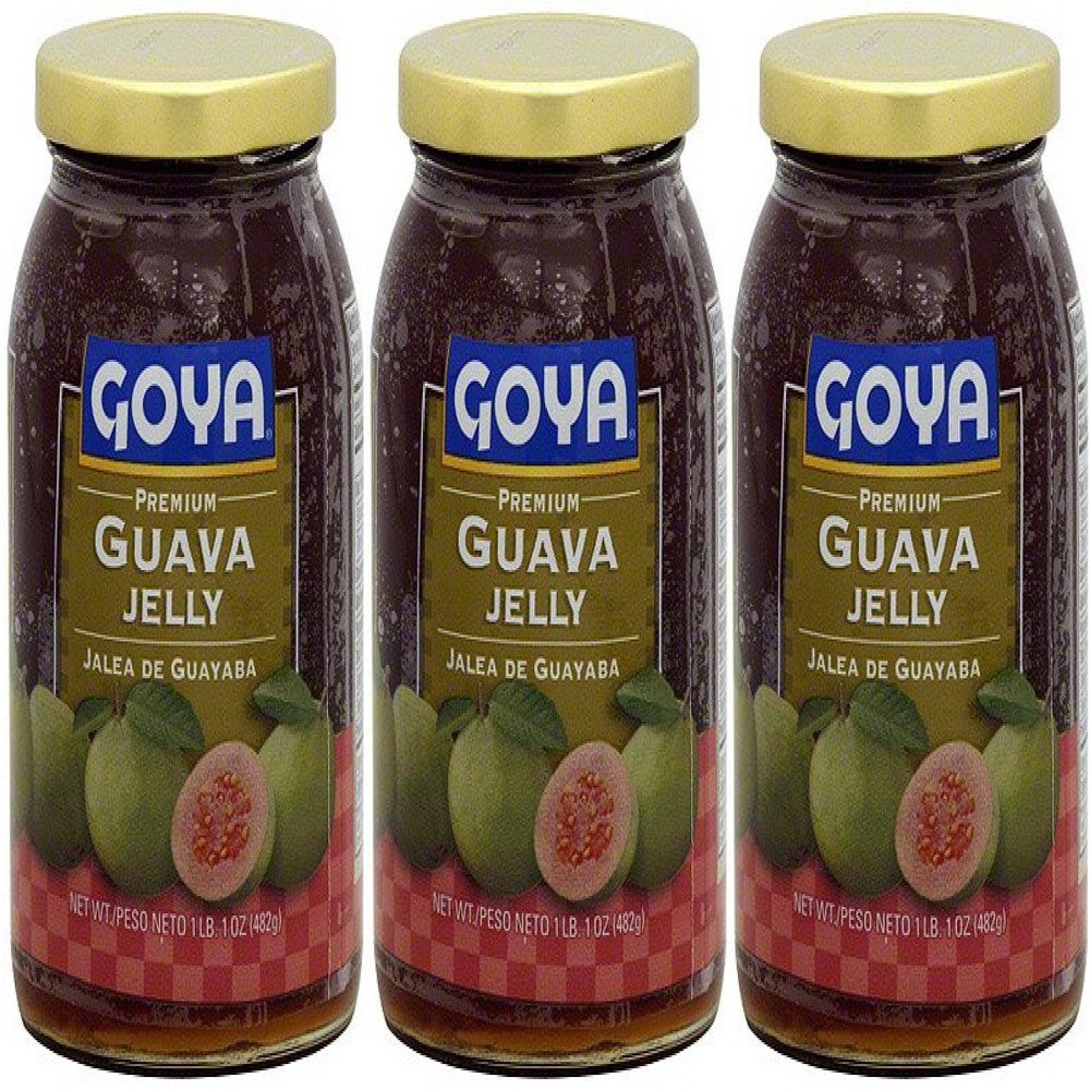 Goya Guava Jelly, 17-Ounce Glass Jars (Pack of 3)