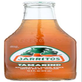 Jarritos Tamarind Soda 12 Oz Glass Bottles - 24 Pack