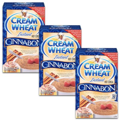 Cream of Wheat, Cinnabon Flavored, 10ct Box, 12.3oz (Pack of 3)