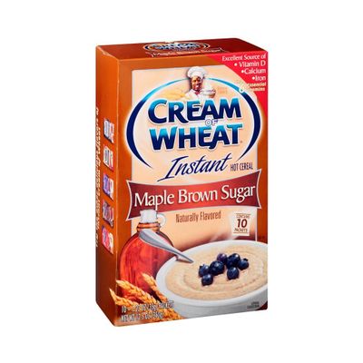 Cream Of Wheat Maple Brown Sugar 10 pk Instant Hot Cereal 12.5 oz (Pack of 12)