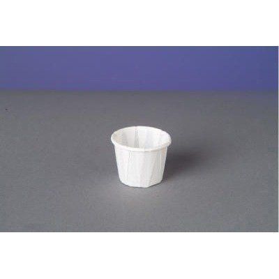 Genpak F050 | 1/2 oz White Paper Portion Souffle Cup | Case Count 5000