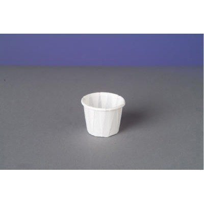 Genpak F050 | 1/2 oz White Paper Portion Souffle Cup | Case Count 5000