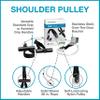 HomeRanger Premium Shoulder Pulley System - Home Ranger-92, Model 260 - Modified Version with Assisted-Grip Handles and Stainless Steel Over-The-Door Bracket Attachment - Easy Set-up, Range of Motion view 2