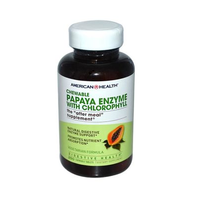 American Health: Chewable Papaya Enzyme with Chlorophyll, 250 tabs