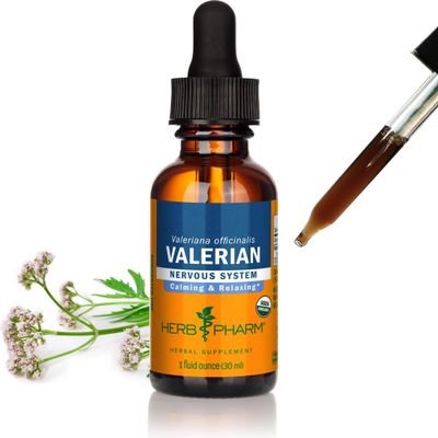 Herb Pharm Valerian Liquid Extract: USDA Organic Calming Valerian for Sleep & Relaxation, Fast-Absorbing Liquid Herbal Supplement with Valerian Root & Rhizome, Up to ~3 Week Suppl, 1 oz*