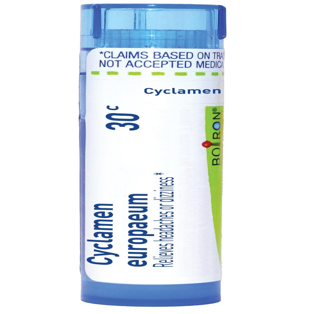 Boiron Cyclamen EUR 30C Homeopathic Medicine for Headachess or Dizziness - 80 Pellets
