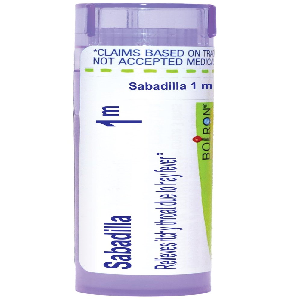 Boiron Sabadilla 1M for Itchy Throat Due to Hay Fever - 80 Pellets