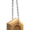 Coveside Peanut Butter Feeder  Handcrafted Eastern Pine Bird Feeder with 6 Depressions & Perches for Peanut Butter or Suet  14" Hanging Platform for Wild Birds  Made in USA view 4