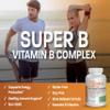 Bronson Super B Vitamin B Complex Sustained Slow Release (Vitamin B1, B2, B3, B6, B9 - Folic Acid, B12) Contains All B Vitamins 100 Tablets view 3