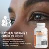 Bronson Vitamin E Complex 400 I.U. Supplement (d-Alpha Tocopherol Plus d-Beta, d-Gamma, & d-Delta Tocopherols), Antioxidant, 100 Softgels view 3