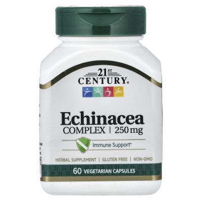 21st Century Echinacea Extract Veg Capsules, 60 Count