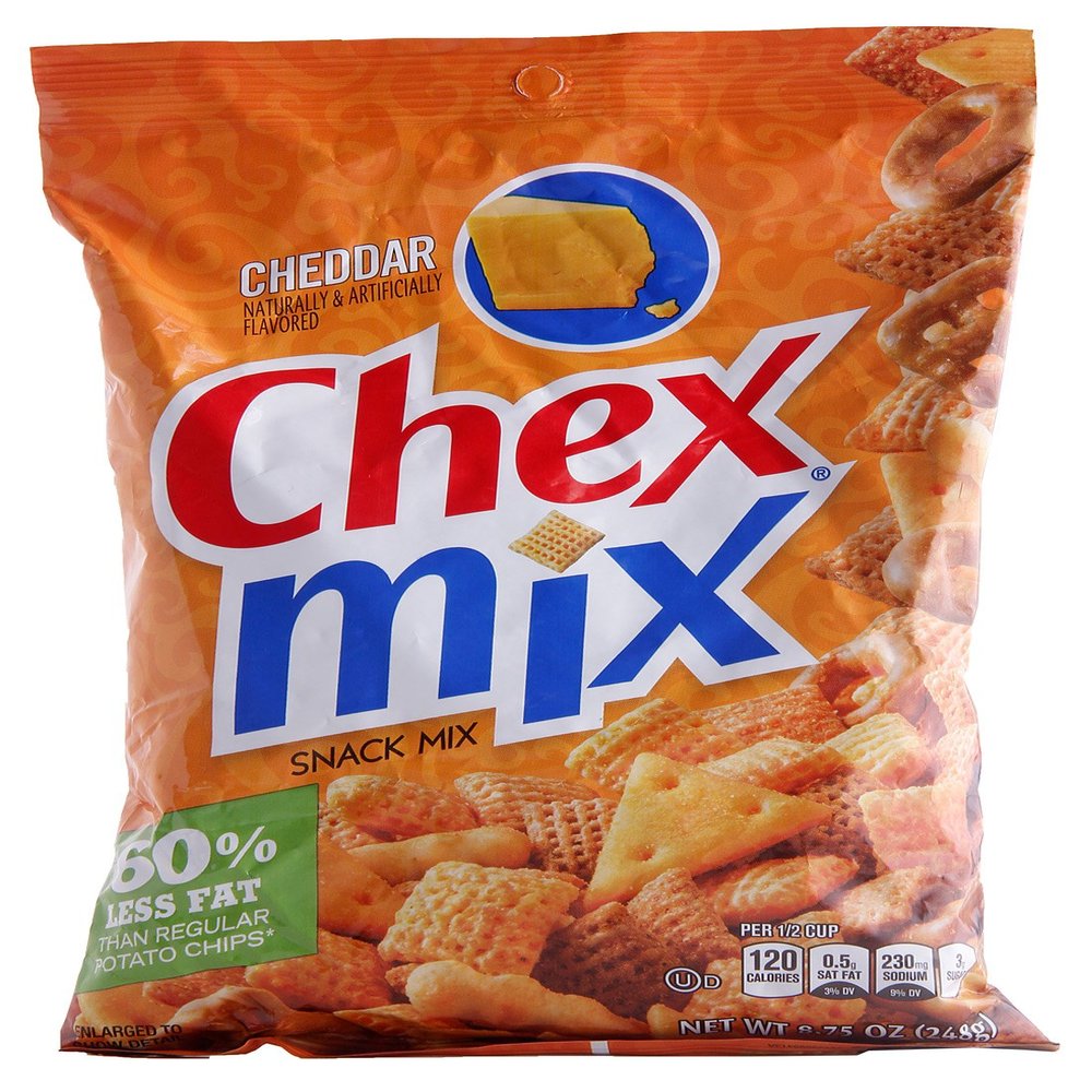 General Mills Chex Mix Chex Snack Mix - Cheddar, 8.751-Ounce Bags (Pack of 12)