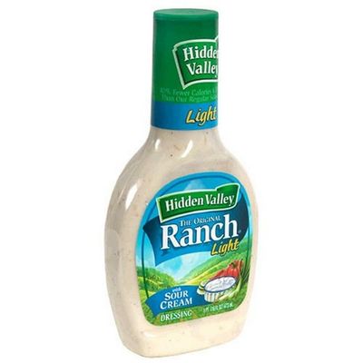 Hidden Valley Ranch Dressing, Light Sour Cream Ranch, 16-Ounce Bottles (Pack of 6)