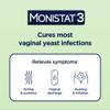 Monistat 3-Day Yeast Infection Treatment for Women, 3 Pre-Filled Miconazole Cream Applicators & External Itch Relief Anti-Itch Cream (9g Tube) Combo Pack, Regular Strength view 4