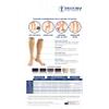 Truform 20-30 Mmhg Compression Stocking for Men & Women, Knee High Length, Open Toe, Beige, Large view 4