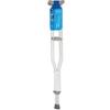Carex Push Button Aluminum Crutches, Height Adjustable Crutches Adult Size Fits Individuals from 5'10" to 6'6", Completely Assembled with Crutch Pads, Hand Grips and Crutch Tips, Tall view 2