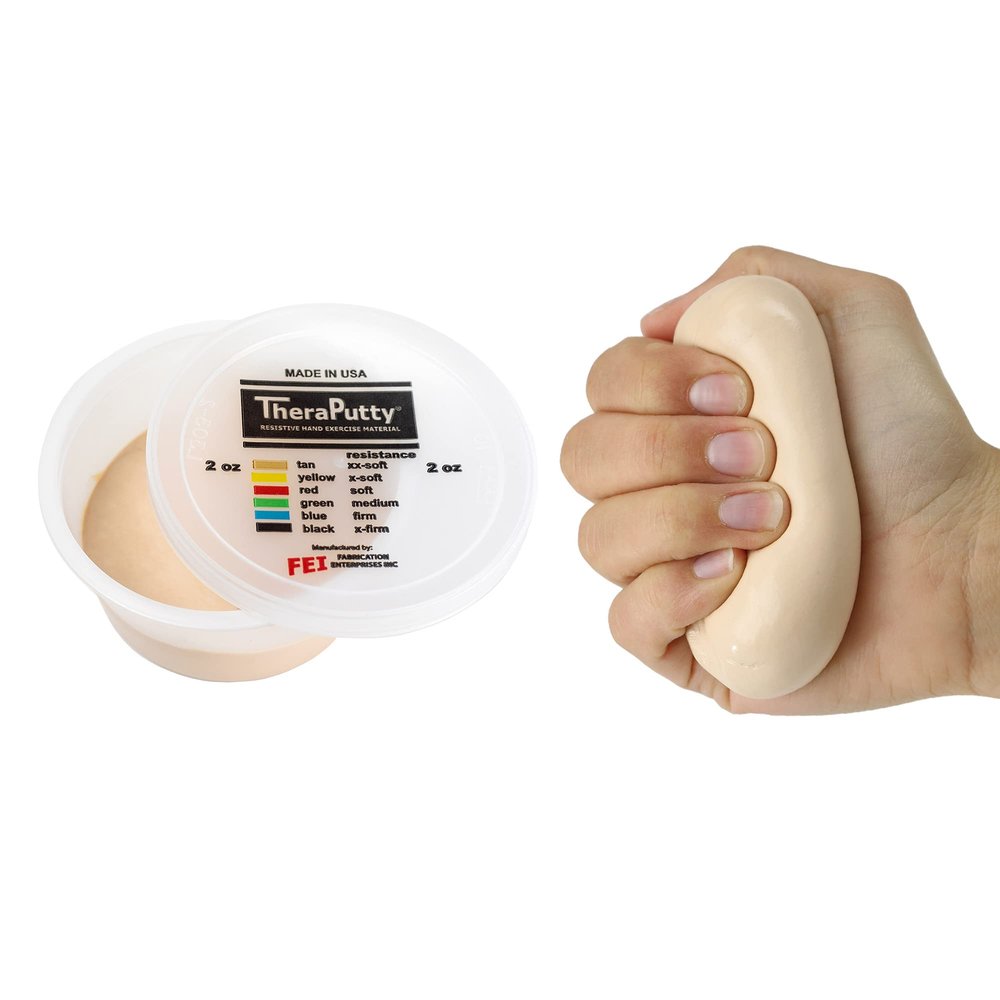 Cando TheraPutty Standard Exercise Putty, Tan: XX-Soft, 2 oz
