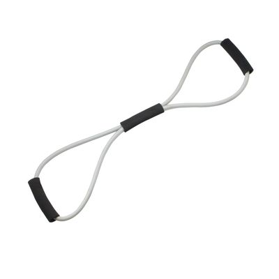 CanDo Bowtie Exercise Tubing, Silver, 30 Inch