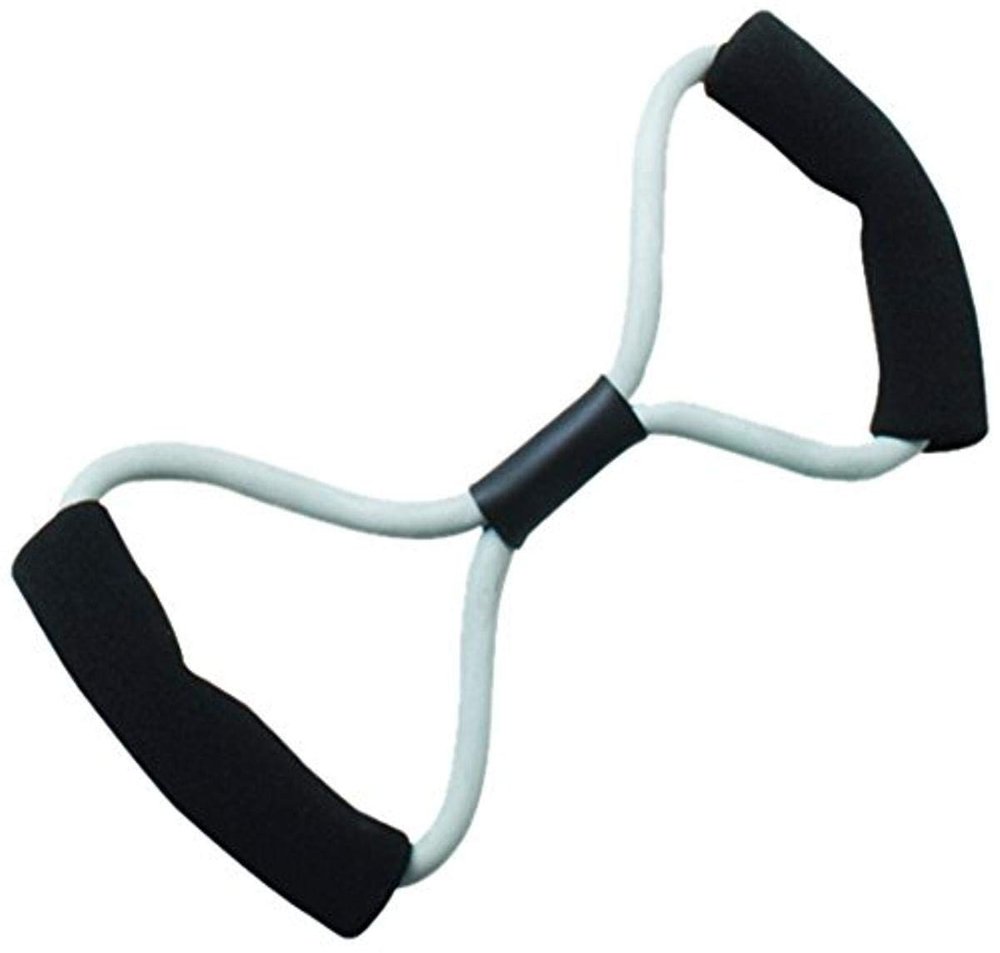 CanDo 10-5576 Tubing BowTie Exerciser, 14", Silver-XX-Heavy