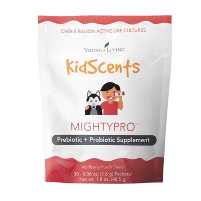 Young Living KidScents MightyPro, Prebiotic & Probiotic Blend with 8 Billion Live Cultures, Supports Digestive & Immune Health in Children, Convenient, Single-Dose Packets for Healthy Gut and Comfort