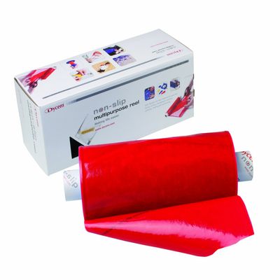 Dycem Bulk Roll Matting, 16" x 10 yd. Roll, Red, Non-Slip Material Helps Improve Stabilization & Gripping, Holds Plates & Bowls in Place, Grip Jars When Opening, Cabinet Liner, Exercise Mat, & More