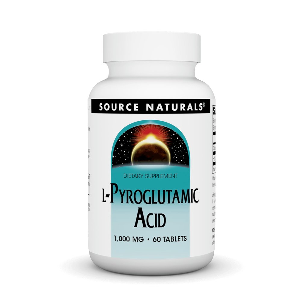 Source Naturals L-Pyroglutamic Acid Dietary Supplement - 60 Tablets