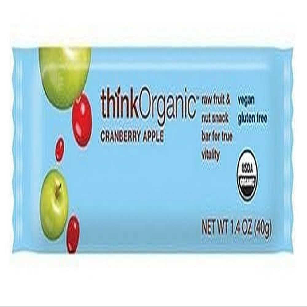 thinkOrganic Bar, Cranberry Apple, 1.4-Ounce Bars (Pack of 15)