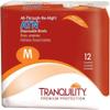 Tranquility Premium ATN Disposable Briefs with Tabs, Overnight Protection Superabsorbent Core for Leak-Free and Full-Fit Comfort, Medium 96ct Case view 1