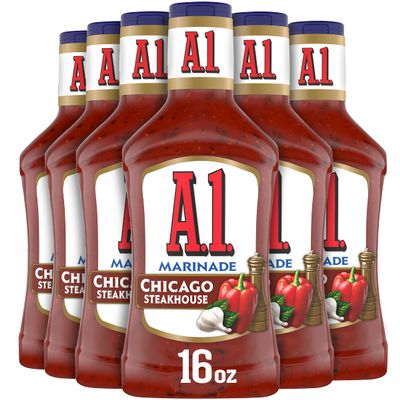 A.1. Steakhouse Chicago Marinade (16 oz Bottles, Pack of 6)