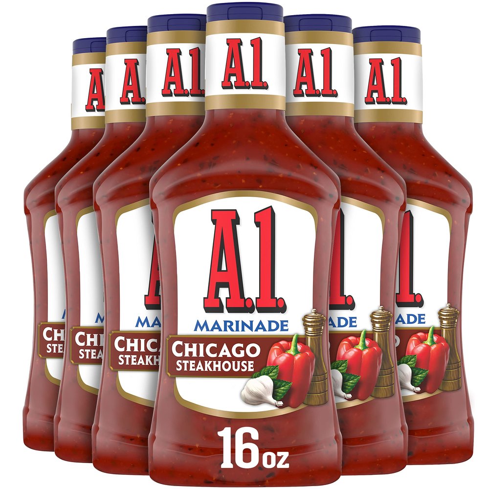A.1. Steakhouse Chicago Marinade (16 oz Bottles, Pack of 6)