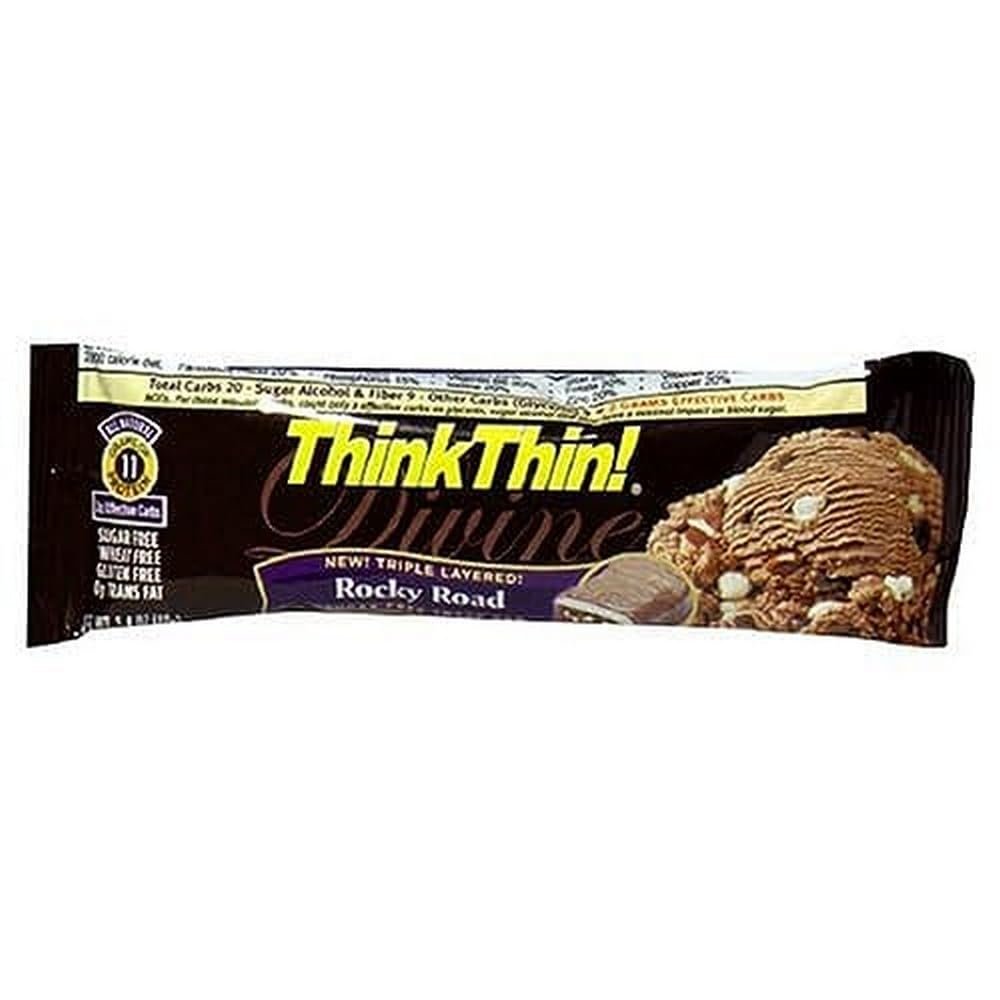 thinkThin Divine Bars, Rocky Road, 1.4-Ounce Bars (Pack of 15)