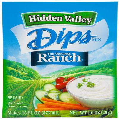 Hidden Valley Dips Mix, Original Ranch, 1.0 Ounce (Pack of 24)