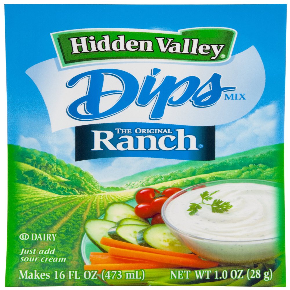 Hidden Valley Dips Mix, Original Ranch, 1.0 Ounce (Pack of 24)