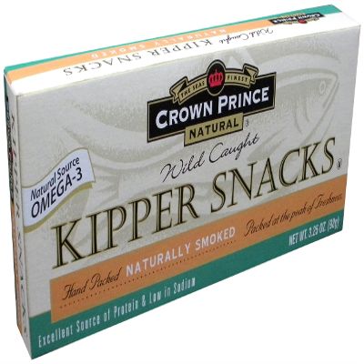 Crown Prince Natural Kipper Snacks, 3.25-Ounce Packages (Pack of 24)