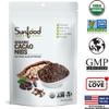 Sunfood Organic Cacao Nibs - Cacao Nibs Organic, Dark Chocolate Nibs, Raw Cacao Nibs, Sugar Free Cocoa Bean Chips, Unsweetened Coco Bits with Theobromine, USDA Organic, Keto, Raw, Vegan - 8 oz Bag view 3