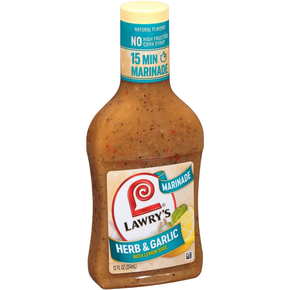 Lawry's Herb & Garlic with Lemon Juice Marinade, 12 fl oz (Pack of 6)