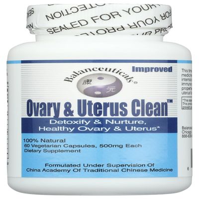 Balanceuticals Ovary & Uterus Clean, 500 mg Dietary Supplement Capsules, 60-Count Bottle
