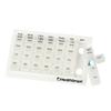 DMI Weekly 7-Day Pill Organizer Medication Planner, 28 1.5 x 1.5 Inch Containers, Clear view 1