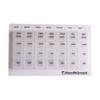 DMI Weekly 7-Day Pill Organizer Medication Planner, 28 1.5 x 1.5 Inch Containers, Clear view 2