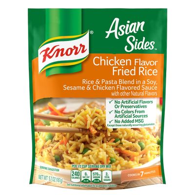 Knorr Asian Sides Rice Side Dish, Chicken Fried Rice 5.7 oz, (Pack of 12)