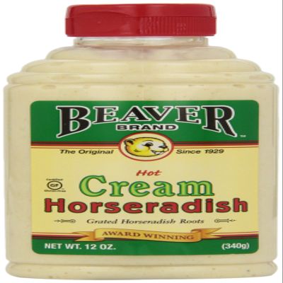 Beaver Brand Cream Style Horseradish, 12-Ounce Squeezable Bottles (Pack of 6)