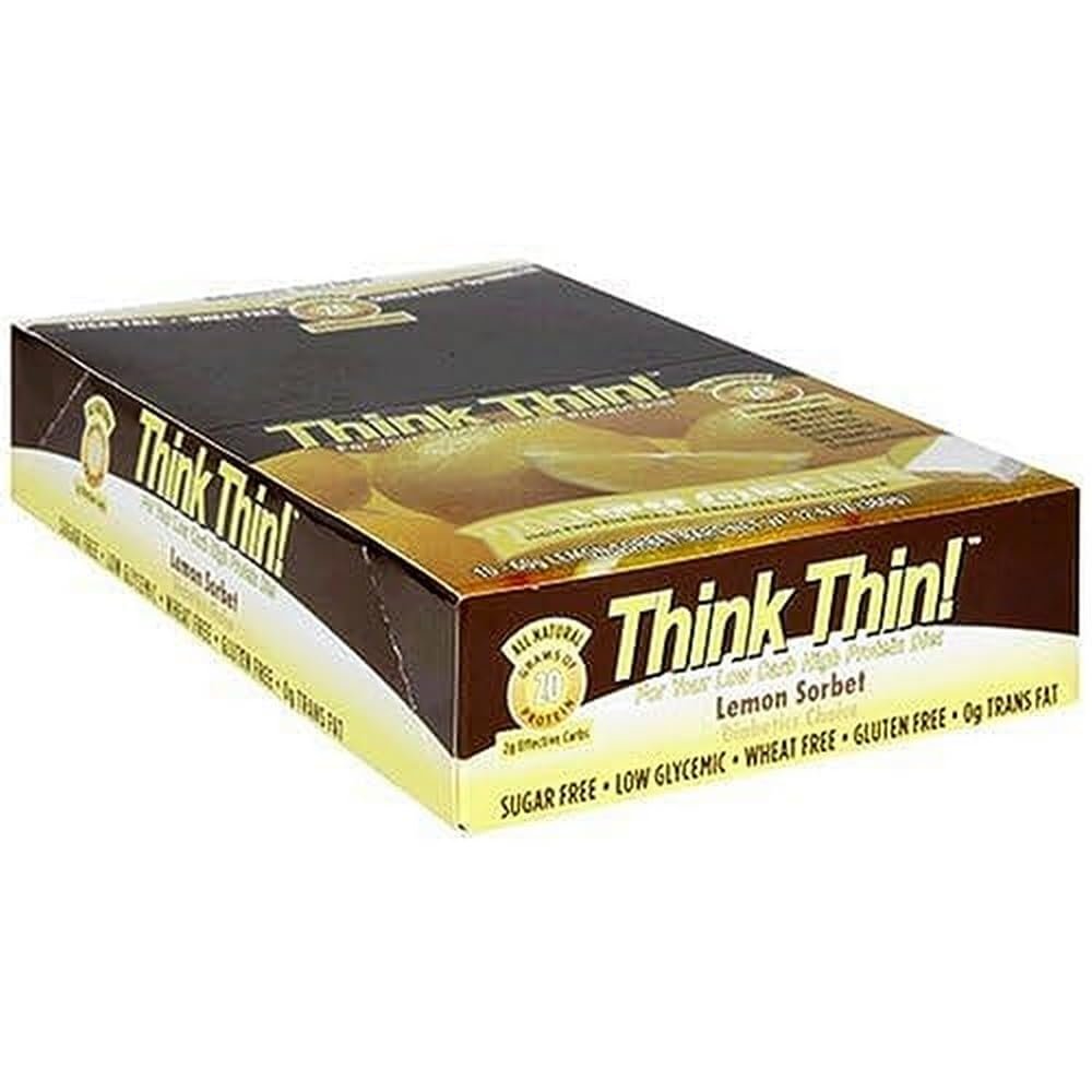 thinkThin Protein Bar, Lemon Sorbet, 2.1-Ounce Bars (Pack of 10)