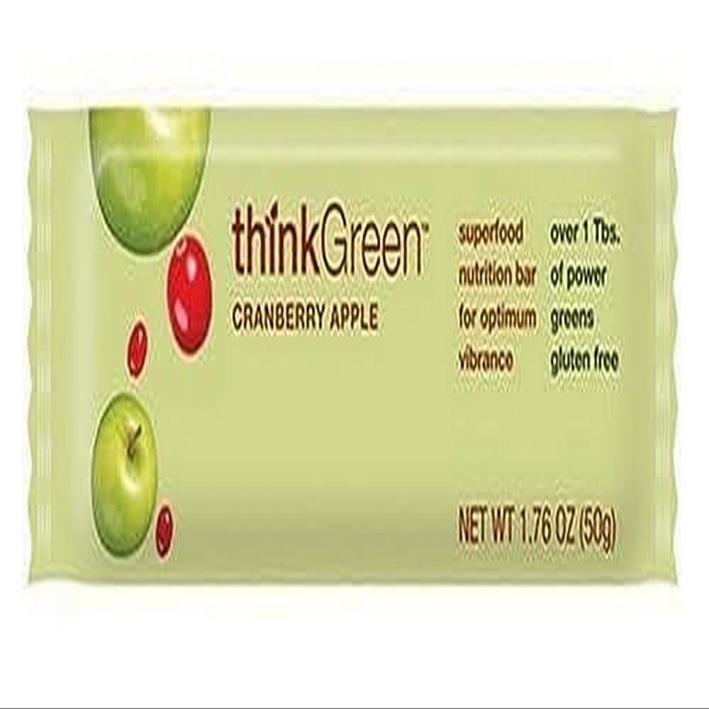 thinkGreen Bars, Cranberry Apple, 1.76-Ounce Bar (Pack of 15)