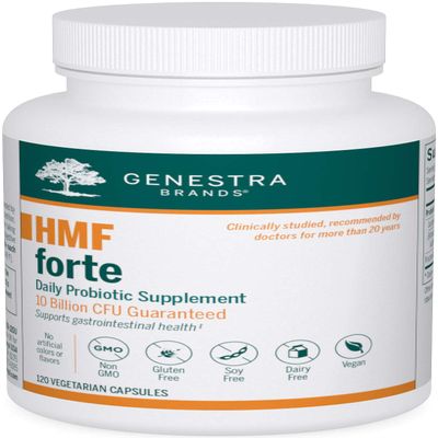 Genestra Brands - HMF Forte Probiotic Supplement - Four Strains of Probiotics to Promote GI Health - 120 Capsules