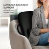 ObusForme Lowback Backrest Support  Lower Back Padded Seat Cushion and Lumbar Support Pillow, Portable Posture Support with Soft and Durable Foam view 2