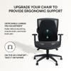 ObusForme Lowback Backrest Support  Lower Back Padded Seat Cushion and Lumbar Support Pillow, Portable Posture Support with Soft and Durable Foam view 4