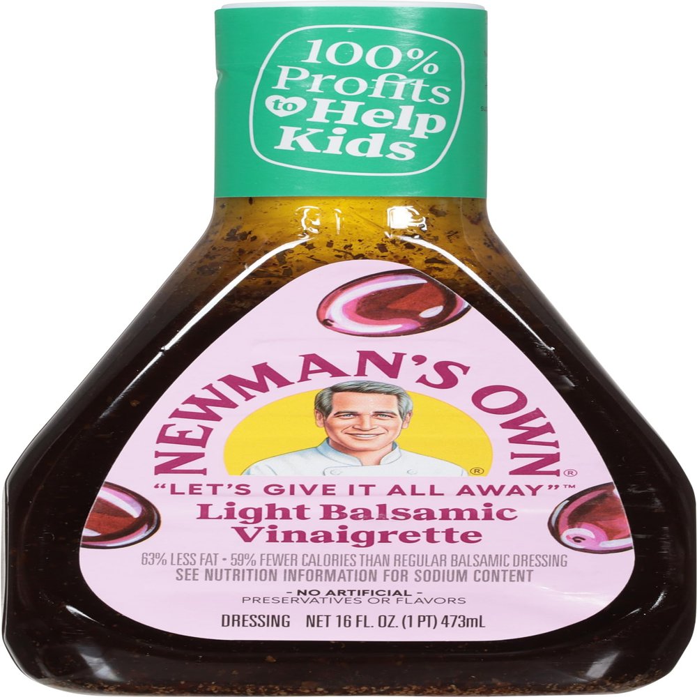 Newman's Own Light Balsamic Vinaigrette Salad Dressing, 16-oz. (Pack of 6)