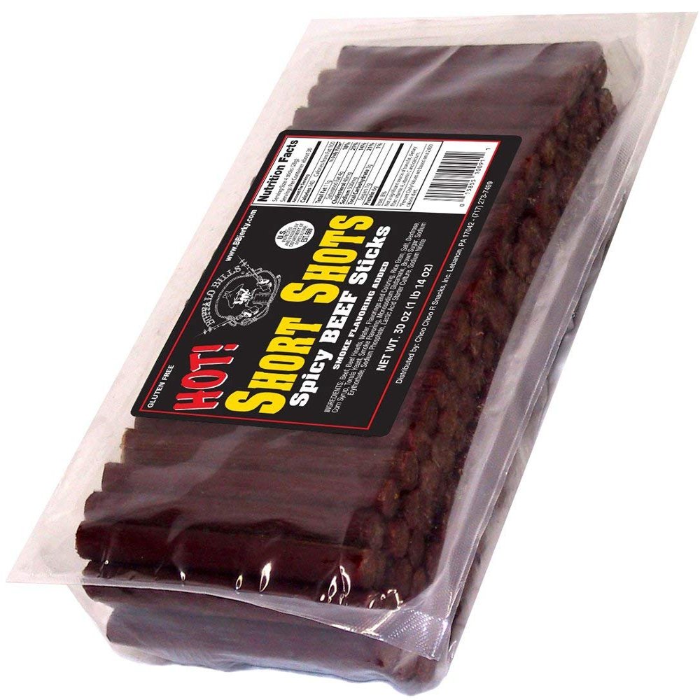 Buffalo Bills Hot Short Shots (120 hot and spicy 3.5 beef sticks per 30oz bag)