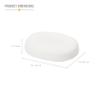 DMI Seat Cushion Donut Pillow and Chair Pillow for Tailbone Pain Relief, Hemorrhoids, Prostate, Pregnancy, Post Natal, Pressure Relief and Surgery, 18 x 15 x 3, White view 3