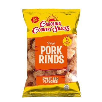 Fried Pork Rinds Sweet & Mild BBQ 6 bags (1.75oz)